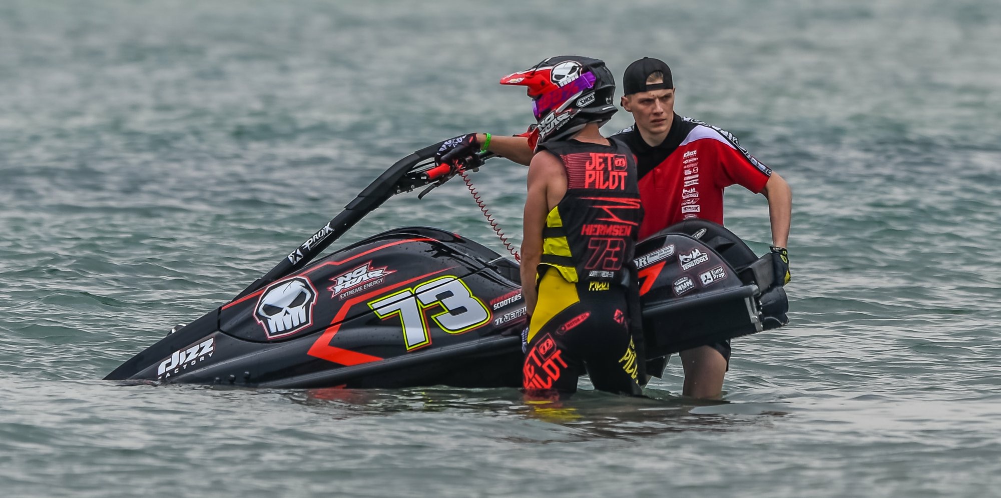 Professional Jet Ski Pilot Luc Hermsen and his 1100cc Custom Race Ski
